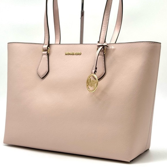 Michael Kors Sheila Large Signature Logo Tote Bag - Powder Blush - Picture 1 of 10